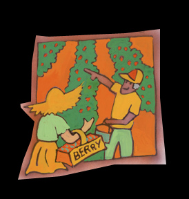  Berry Picking Poster Art