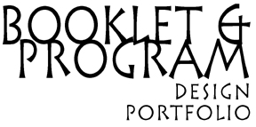   Booklet and Program Design Portfolio  